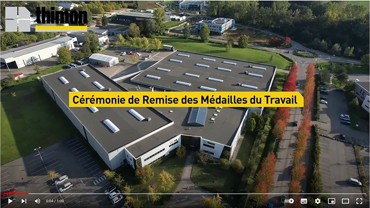 Vidéo cérémonie de remise des médailles du travail